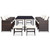 11 Piece Patio Dining Set with Cushions Poly Rattan Brown A949-42527