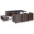 11 Piece Patio Dining Set with Cushions Poly Rattan Brown A949-42527
