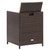 11 Piece Patio Dining Set with Cushions Poly Rattan Brown A949-42527