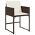 5 Piece Patio Dining Set with Cushions Brown Poly Rattan A949-3278024