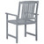 Patio Chairs with Cushions 4 pcs Gray Solid Acacia Wood A949-3061254