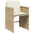 9 Piece Patio Dining Set with Cushions Beige Poly Rattan A949-3277911