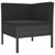 6 Piece Patio Lounge Set with Cushions Poly Rattan Black A949-3094373