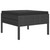 6 Piece Patio Lounge Set with Cushions Poly Rattan Black A949-3094373
