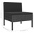 6 Piece Patio Lounge Set with Cushions Poly Rattan Black A949-3094373