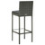 5 Piece Patio Bar Set with Cushions Poly Rattan Gray A949-3064795
