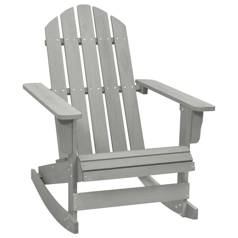  Patio Rocking Chair Wood Gray A949-45704