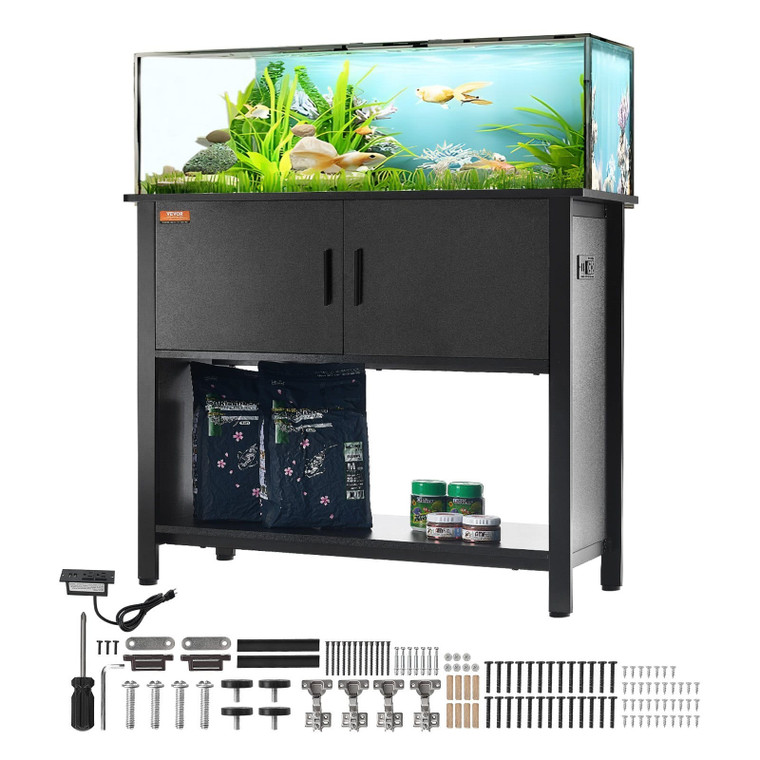 Aquarium Stand, 40 Gallon Fish Tank Stand, 36.6 x 18.9 x 31.5 in Steel and MDF Turtle Tank Stand, 3 E415-GMZSZXZJMBXG5B6RSV1
