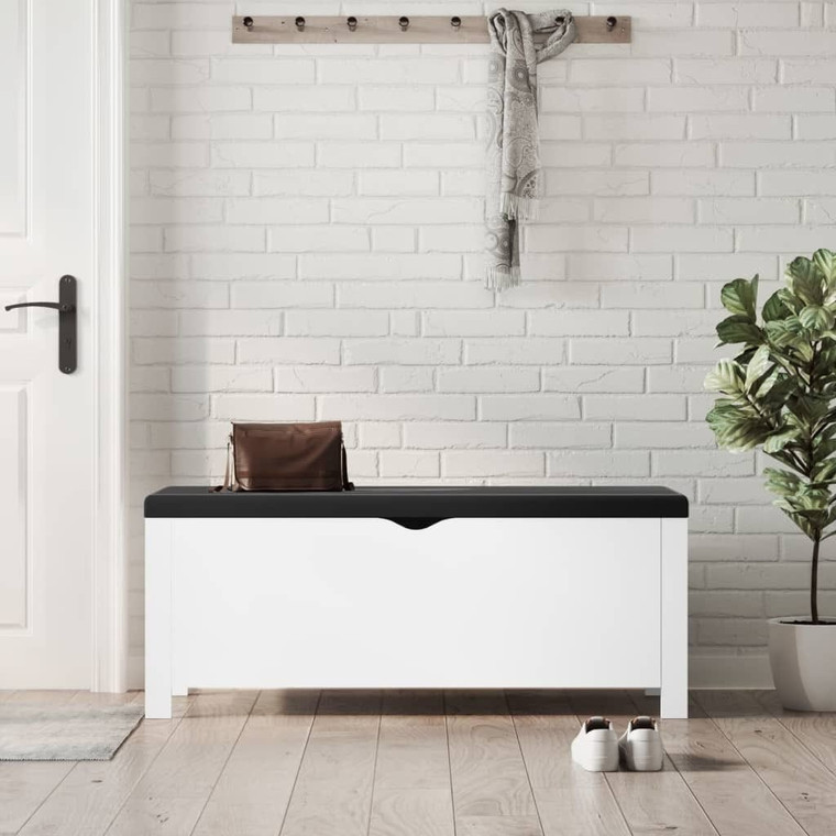  Storage Box with Cushion White 41.3"x15.7"x17.7 A949-3279326