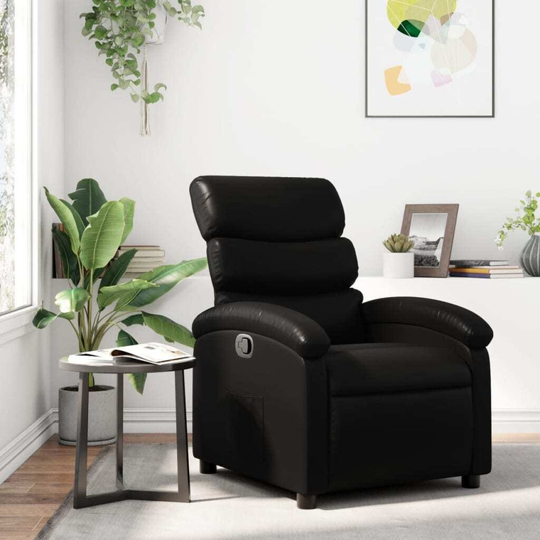 Recliner Chair Black Faux Leather A949-3205844