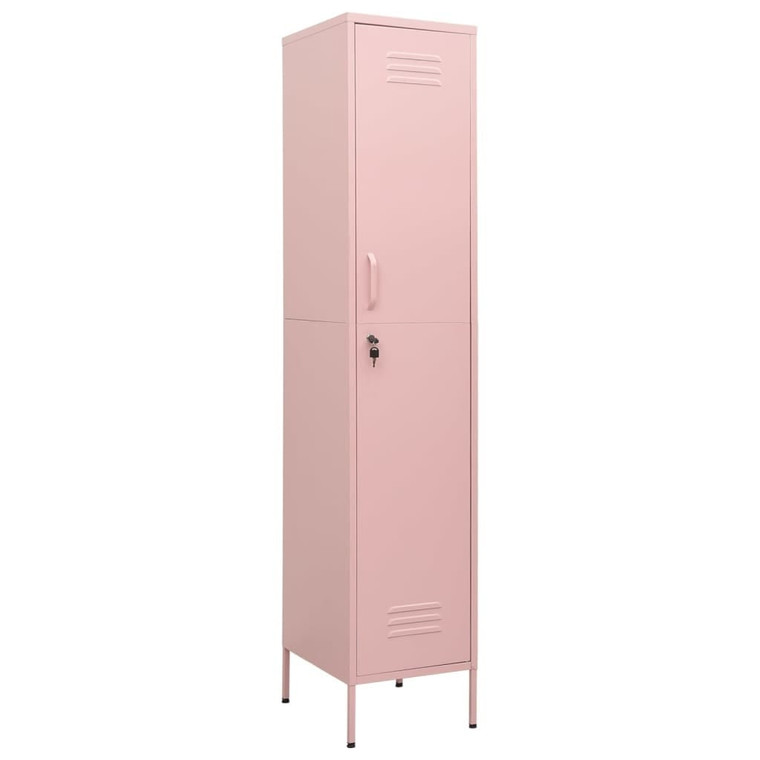  Locker Cabinet Pink 13.8"x18.1"x70.9" Steel A949-336256