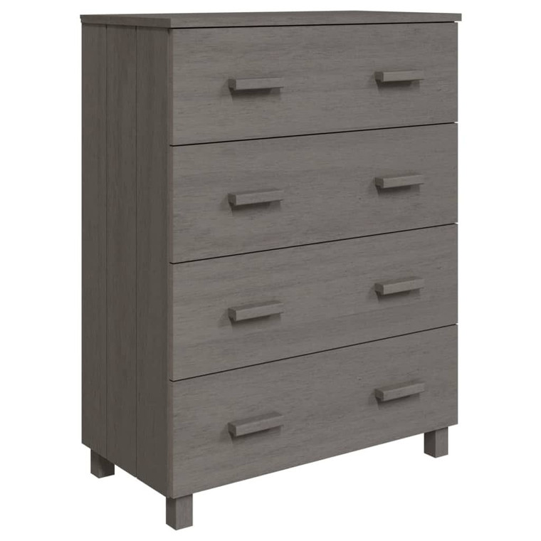  Sideboard HAMAR Light Gray 31.1"x15.7"x40.7" Solid Wood Pine A949-340427