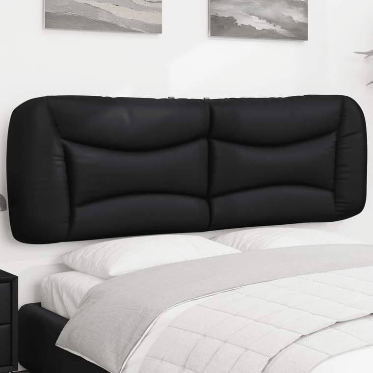  Headboard Cushion "Hvar" Black 59.8" Faux Leather A949-374631