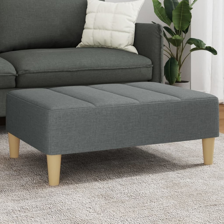  Footstool Dark Gray 30.3"x21.7"x12.2" Fabric A949-4007390