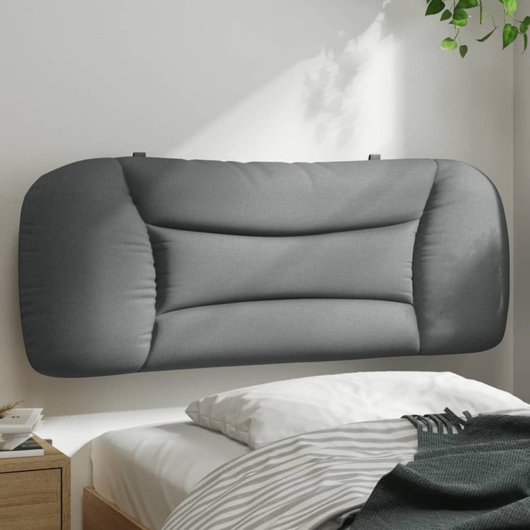  Headboard Cushion "Hvar" Light Gray 39.4" Fabric A949-3207716