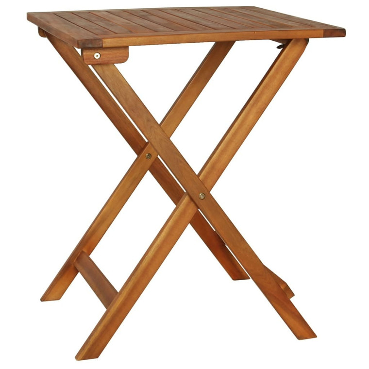 3 Piece Folding Bistro Set with Cushions Solid Acacia Wood A949-44014