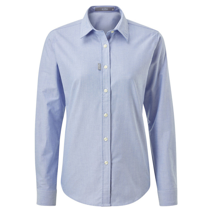 Women's Long Sleeve Oxford Shirt - 160WL-BLU01-1.jpg