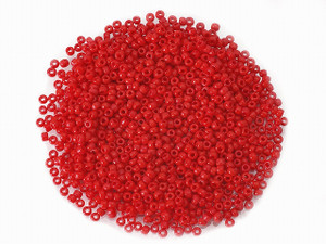 Seed bead 2mm 11/o 1000pcs, Opaque Red [g45-2]