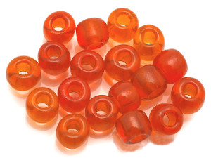 Seed bead 4mm 6/o 160pcs, Transparent Orange [g9-4]