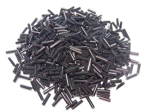 Bugle Bead 1.5x4mm 450pcss, Jet Black [g99e]