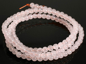 3mm Rose Quartz Round Beads 15.5" dyed [3b1]