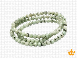4mm Kiwi Agate Round Beads 15.5" natural [4a19]