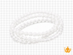4mm Matte Crystal Round Beads 80pcs synthetic [4a5m]