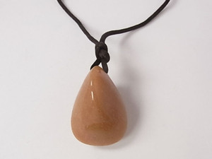 26x37mm (26mm Thick) Red Aventurine With Cord Necklace 36" [e1233]