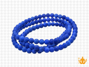 4mm Matte Turquoise Jade Round Beads 15.5" dyed [4b75m]