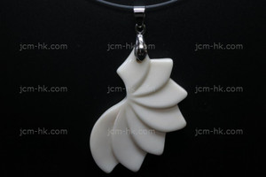 30X50mm Buffalo Bone Carved Designer Bead Pendant [z1373]