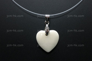 20X20mm Buffalo Bone Heart Designer Bead Pendant [z1227]