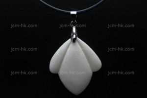 32X38mm Buffalo Bone Carved Designer Bead Pendant [z1367]