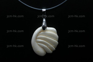 22X26mm Buffalo Bone Carved Designer Bead Pendant [z1270]