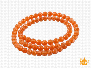 4mm Apricot Jade Round Beads 15.5" natural [4c59]