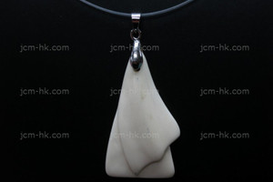 25x45mm Buffalo Bone Carved Designer Bead Pendant [z5037]