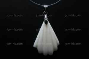 28x40mm Buffalo Bone Carved Designer Bead Pendant [z5043]