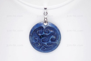 30x30mm Buffalo Bone Designer Bead Pendant, Natural Dyed [z5220]