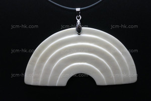 75x38mm Buffalo Bone Carved Designer Bead Pendant [z5010]
