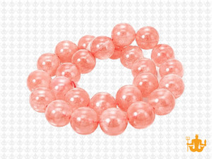 10mm Cherry Quartz Round Beads 15.5" synthetic [10a41]