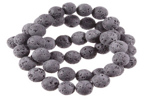 4mm Matte Volcano Black Lava Round Beads 15.5" natural [4d50m]