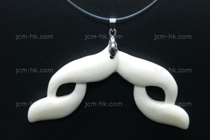 78x45mm Buffalo Bone Carved Designer Bead Pendant [z5121]