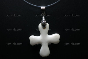 28x30mm Buffalo Bone Designer Designer Bead Pendant [z5186]