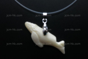 38x15mm Buffalo Bone Whale Designer Bead Pendant [z5021]