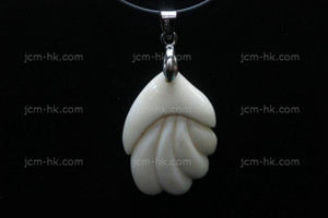 25x35mm Buffalo Bone Carved Designer Bead Pendant [z7016]