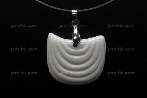 30x25mm Buffalo Bone Carved Designer Bead Pendant [z7089]