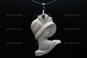 32x55mm Buffalo Bone Beauty Designer Bead Pendant [z7135]
