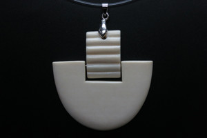 50x50mm buffalo Bone Dangling Designer Bead Pendant [z5650]