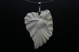 45x60mm Buffalo Bone Beauty Designer Bead Pendant [z5663]