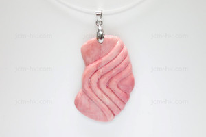 30x48mm Buffalo Bone Designer Bead Pendant, Natural Dyed [z7346]