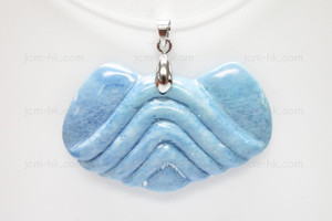 48x30mm Buffalo Bone Designer Bead Pendant, Natural Dyed [z7382]